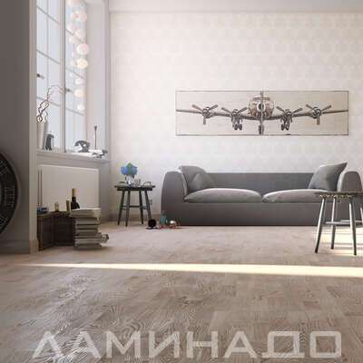 Паркетная доска Polarwood Classic Дуб Tundra White 3s