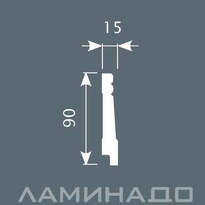 Плинтус напольный экополимер Cosca Decor PX016