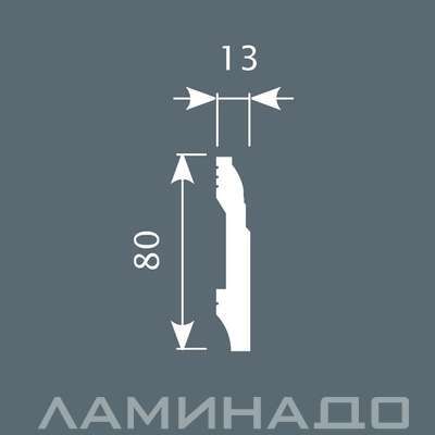 Плинтус напольный экополимер Cosca Decor PX021