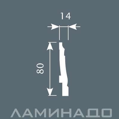 Плинтус напольный экополимер Cosca Decor PX024