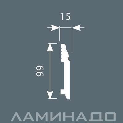Плинтус напольный экополимер Cosca Decor PX022
