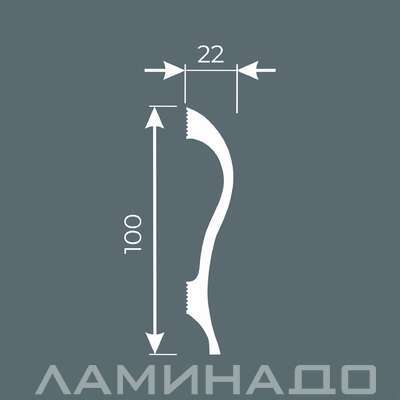 Плинтус напольный экополимер Cosca Decor PX038