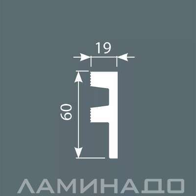 Плинтус напольный экополимер Cosca Decor PX051