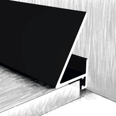 Микроплинтус МС 16-25 (черный)