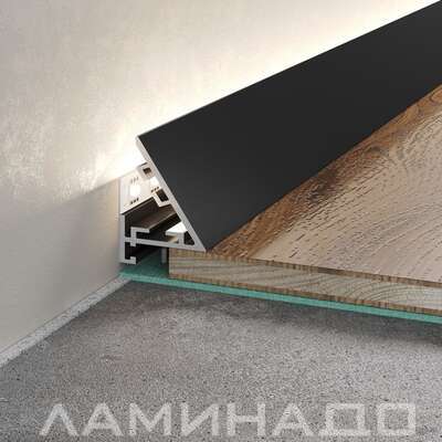 Микроплинтус МС 16-25 (черный)