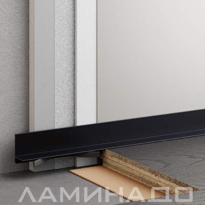 Микроплинтус МС 16-20 (черный)