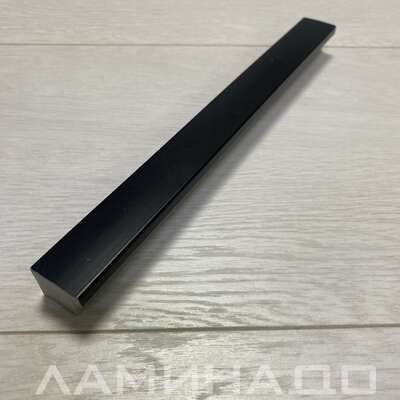 Завершающая рейка черная гладкая 22х16х2700 мм