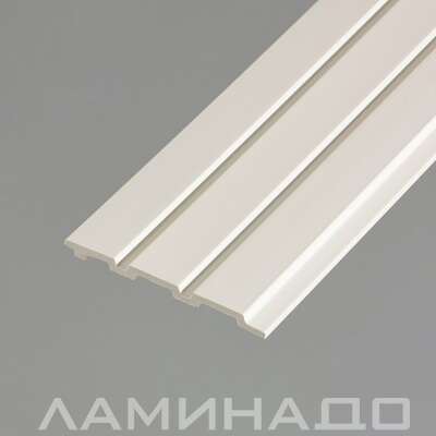 Стеновая панель Grace Rail 3D Белая (2700х120х10мм)