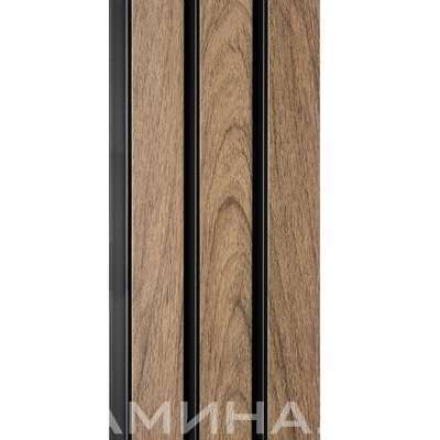 Стеновая панель Grace Rail 3D Дуб антик (2700х120х10мм)