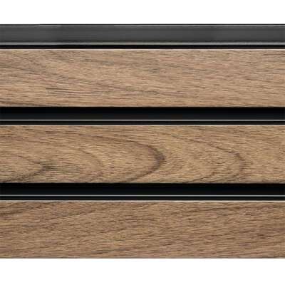 Стеновая панель Grace Rail 3D Дуб антик (2700х120х10мм)