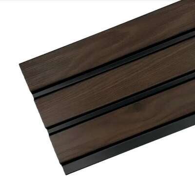 Стеновая панель Grace Rail 3D Махагон (2700х120х10мм)