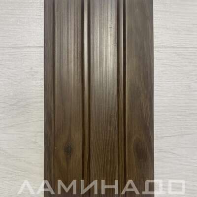 Стеновая панель Grace Rail 3D Махогон (однотон) (2700х120х10мм)