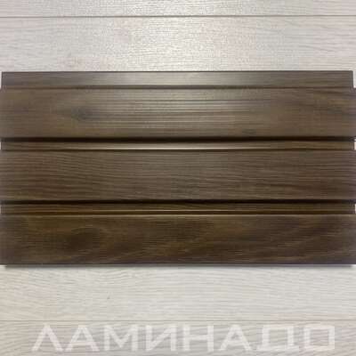 Стеновая панель Grace Rail 3D Махогон (однотон) (2700х120х10мм)