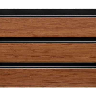 Стеновая панель Grace Rail 3D Вишня (2700х120х10мм)