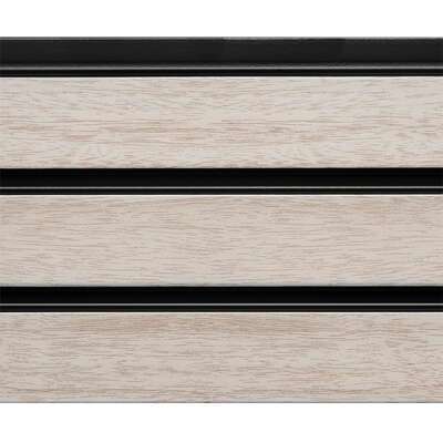 Стеновая панель Grace Rail 3D Ясень серый (2700х120х10мм)