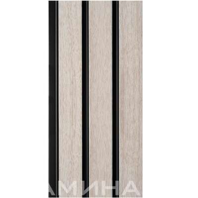 Стеновая панель Grace Rail 3D Ясень серый (2700х120х10мм)