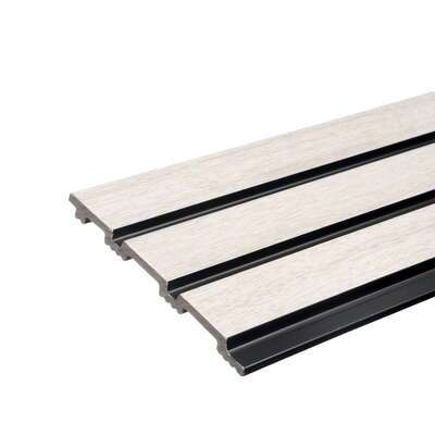 Стеновая панель Grace Rail 3D Ясень серый (2700х120х10мм)