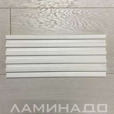 Стеновая панель ZETA S-Line WHITE (122x12x2800мм)