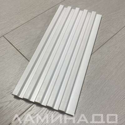 Стеновая панель ZETA S-Line WHITE (122x12x2800мм)