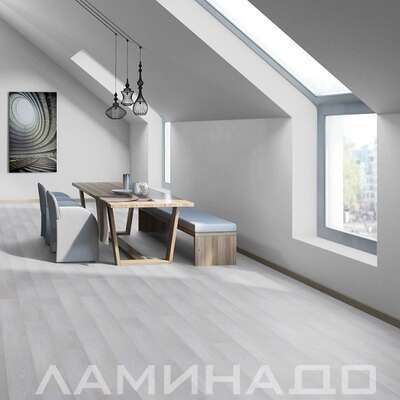 Ламинат Tarkett Woodstock 4V Дуб Снежный Люкс